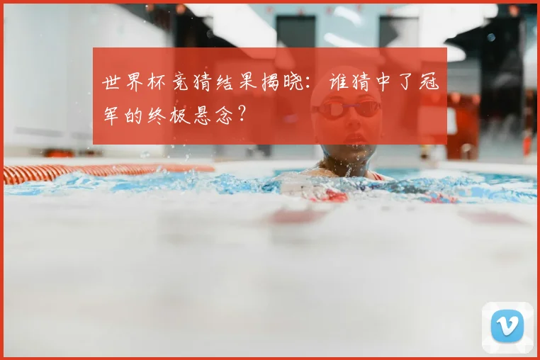 世界杯竞猜结果揭晓:谁猜中了冠军的终极悬念?
