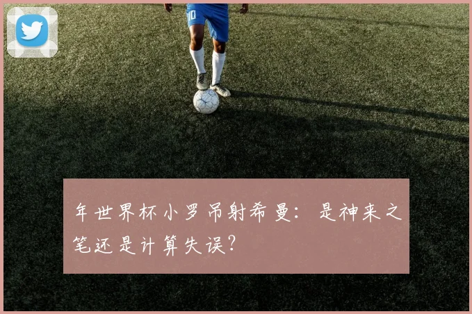 年世界杯小罗吊射希曼:是神来之笔还是计算失误?